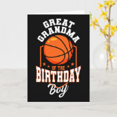 Carte Arrière-grand-mère du garçon du thème squelette d' (Fleur jaune)