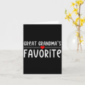 Carte Arrière-grand-mère préférée  (Fleur jaune)