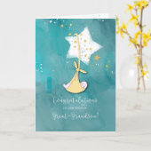 Carte Arrière-grands-parents à un arrière-petit-fils, (Fleur jaune)