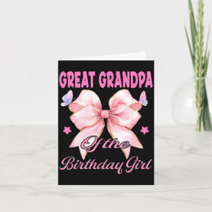 Carte Arrière-père anniversaire fille coquette rose asso
