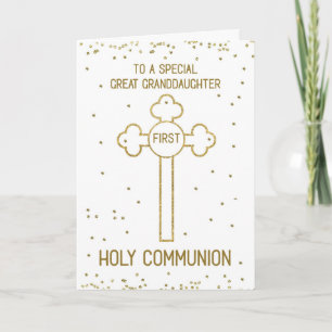 Carte Arrière-petite-fille Première Sainte Communion Asp