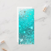 Carte Arrière - plan à huile Turquoise de la menthe (Devant/Arrière en situation)