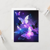 Carte Arrière - plan avec papillons de nuit (Devant/Arrière en situation)