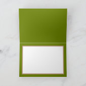 Carte Arrière - plan blanc japonais Anémones couleur ver (Intérieur)