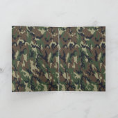 Carte Arrière - plan de Camouflage de forêt militaire (Intérieur)