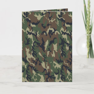 Carte Arrière - plan de Camouflage de forêt militaire
