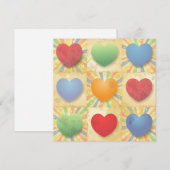 Carte Arrière - plan de coeur (Devant / Derrière)