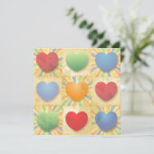 Carte Arrière - plan de coeur (Debout devant)