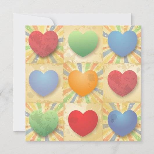 Carte Arrière - plan de coeur (Devant)