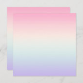 Carte Arrière - plan de dégradé pâle (Devant / Derrière)