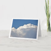 Carte Arrière - plan de nuages fluffy blanc (Devant)