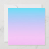 Carte Arrière - plan dégradé bleu et rose (Dos)