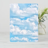 Carte Arrière - plan des nuages ensoleillés de Festin (Debout devant)