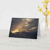 Carte Arrière - plan des rayons du soleil (Fleur jaune)