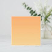 Carte Arrière - plan orange et jaune (Debout devant)