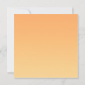 Carte Arrière - plan orange et jaune (Dos)