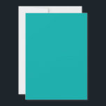 Carte Arrière - plan Peacock Turquoise prêt à Customiser<br><div class="desc">Ce produit sur mesure est disponible dans un arrière - plan de couleur turquoise vibrante pour vous-même ou comme un cadeau sûr de faire une impression en toutes occasions. Cliquez sur le bouton "Customisez-le !" ou sur le lien que vous trouverez sur cette page de produit pour révéler un ensemble...</div>