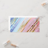 Carte Arrière - plan rose texturé (Devant/Arrière en situation)