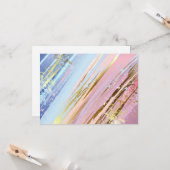 Carte Arrière - plan rose texturé (Devant/Arrière en situation)