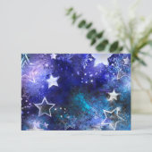 Carte Arrière - plan spatial avec étoiles (Debout devant)