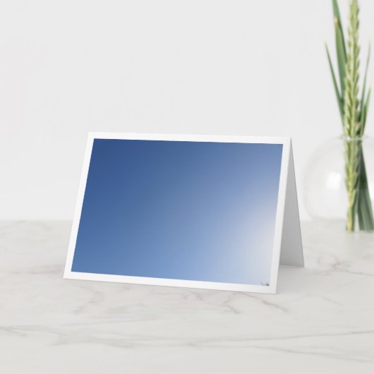 Carte Arrière - plan Sunny Blue Sky (Devant)