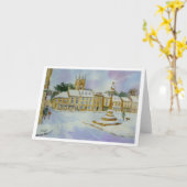 Carte Arrimage sur la haute plaine dans la neige (Fleur jaune)