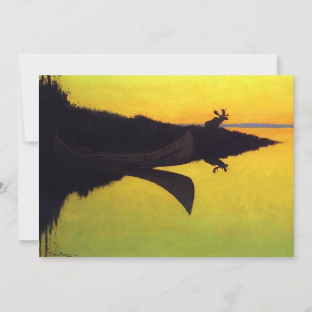 Carte Arrivée à l'appel ~ Frederic Remington (Devant)