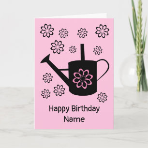 Carte Arrosage Can Fleurs Jardin Anniversaire