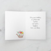 Carte Arrosage de jardin avec fleurs - Joyeux anniversai (Intérieur)