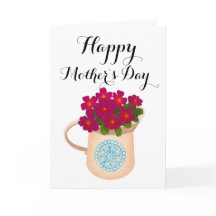 Arrosoir floral pour la fête des mères