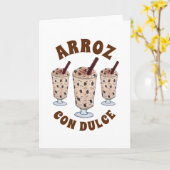 Carte Arroz con Dulce Pudding de Riz Portoricain à la No (Fleur jaune)