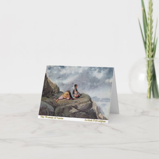 Carte Arshak Fetvadjian, femme de Sasun (Devant)