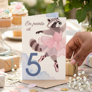 Carte Art à peinture sur fil   Ballerine Anniversaire su