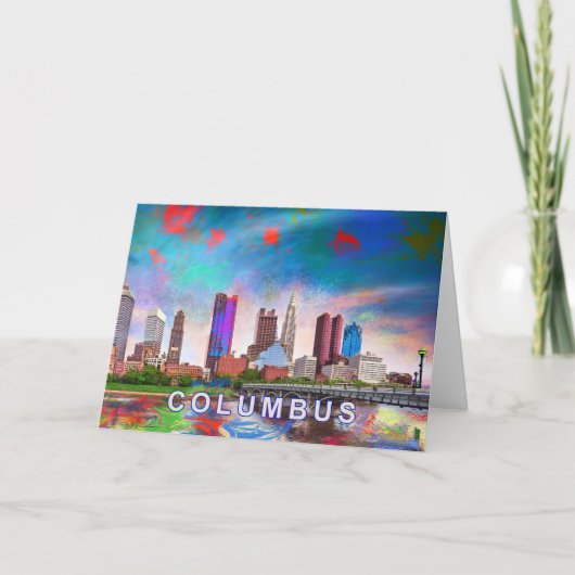 Carte Art abstrait de Columbus (Devant)