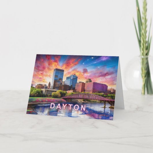 Carte Art abstrait de Dayton (Devant)