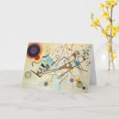 Carte Art abstrait de Kandinsky (Fleur jaune)