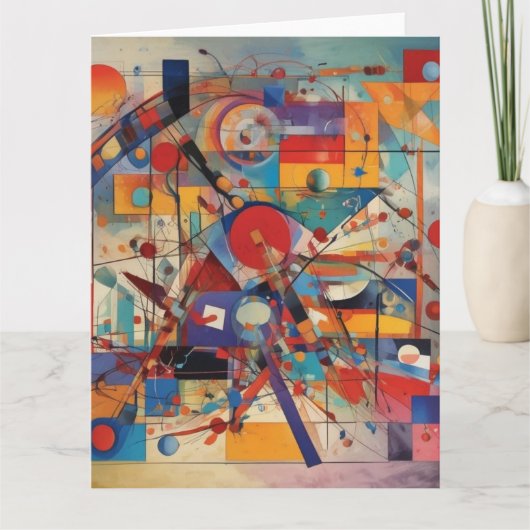 Carte Art abstrait moderne (Devant)