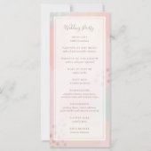 Carte Art Abstrait moderne Pink Pastel Tones Mariage (Dos)