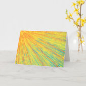 Carte Art Abstrait Résurrection Gloire Bible de Pâques V (Fleur jaune)