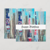 Carte Art Anniversaire (Devant / Derrière)