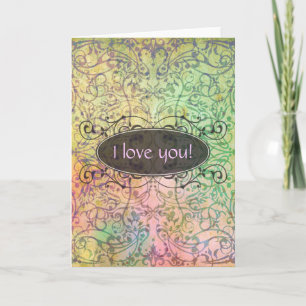 Carte Art antique Motif ornemental pour votre design