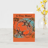 CARTE ART AUSTRALIE            (Fleur jaune)