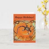 CARTE ART AUSTRALIE                   (Fleur jaune)