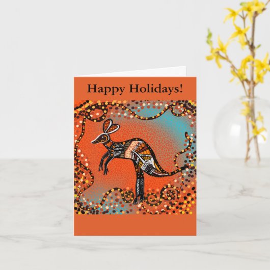 CARTE ART AUSTRALIE (Fleur jaune)