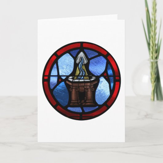 Carte Art Baptême en verre (Devant)