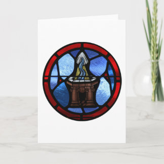Carte Art Baptême en verre
