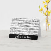 Carte Art Bienvenue dans l'équipe nouvel employé Accueil (Fleur jaune)