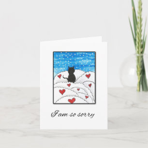 Carte Art Chat, Sympathie Chat, Carte Memorial