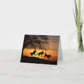 Carte Art Cheval Fun Note (Devant)