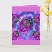 CARTE ART COCCINELLE (Fleur jaune)